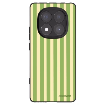 Picasee silikonový černý obal pro Xiaomi Redmi Note 14 Pro+ 5G - Lines Matcha