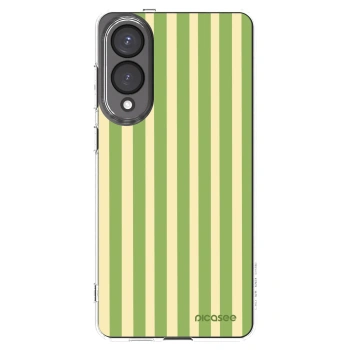 Picasee silikonový průhledný obal pro Samsung Galaxy S25 Edge 5G - Lines Matcha