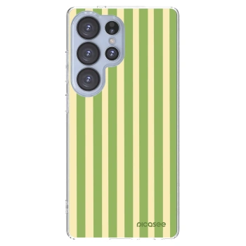 Picasee silikonový průhledný obal pro Samsung Galaxy S25 Ultra 5G - Lines Matcha