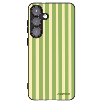 Picasee silikonový černý obal pro Samsung Galaxy S25+ 5G - Lines Matcha