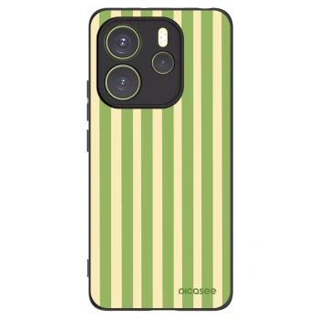 Picasee silikonový černý obal pro Xiaomi Redmi Note 14 4G - Lines Matcha