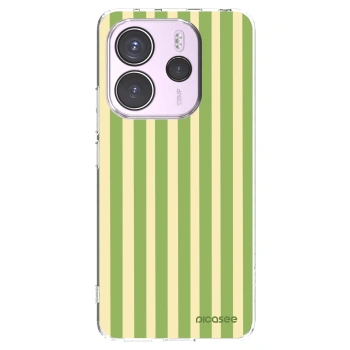 Picasee silikonový průhledný obal pro Xiaomi Redmi Note 14 4G - Lines Matcha