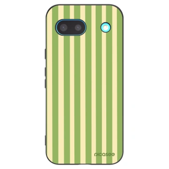 Picasee silikonový černý obal pro Google Pixel 8a - Lines Matcha