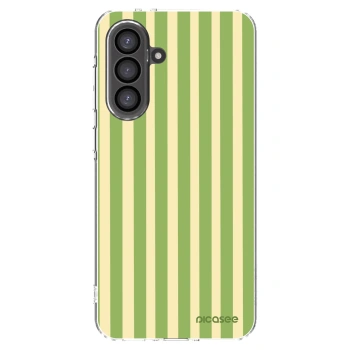 Picasee silikonový průhledný obal pro Samsung Galaxy A56 5G A566B - Lines Matcha