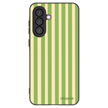 Picasee silikonový černý obal pro Samsung Galaxy A36 5G - Lines Matcha