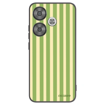 Picasee silikonový černý obal pro Xiaomi Poco F6 - Lines Matcha