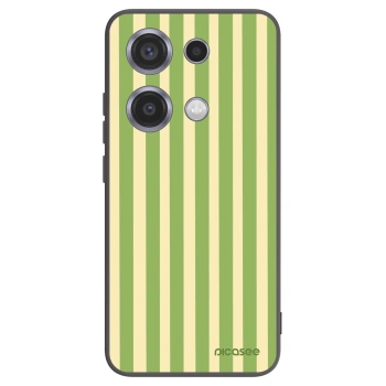 Picasee silikonový černý obal pro Xiaomi Redmi Note 14S - Lines Matcha