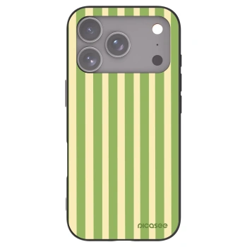 Picasee silikonový černý obal pro Apple iPhone 17 Pro - Lines Matcha