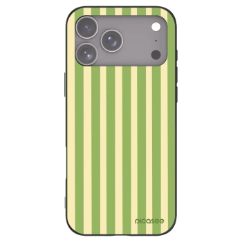 Picasee silikonový černý obal pro Apple iPhone 17 Pro Max - Lines Matcha