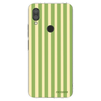 Picasee silikonový průhledný obal pro Xiaomi Redmi 7 - Lines Matcha