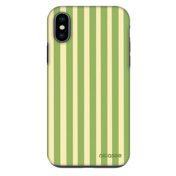 Obal pro Apple iPhone X/XS - Lines Matcha