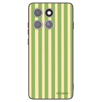 Picasee silikonový černý obal pro Motorola Edge 60 Pro - Lines Matcha