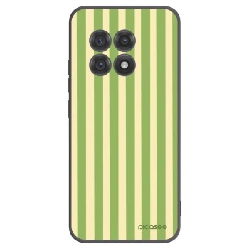 Picasee silikonový černý obal pro OnePlus 13R 5G - Lines Matcha