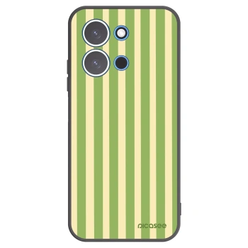 Picasee silikonový černý obal pro Xiaomi Redmi 15C 4G - Lines Matcha