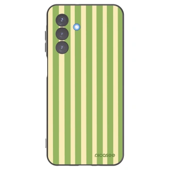 Picasee silikonový černý obal pro Samsung Galaxy A17 5G - Lines Matcha
