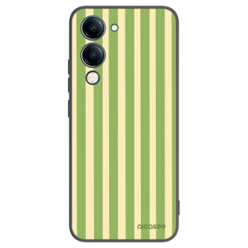 Picasee silikonový černý obal pro Vivo Y29s 5G - Lines Matcha