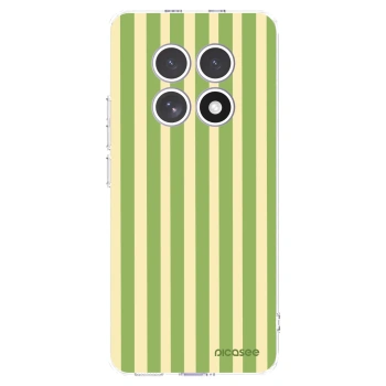 Picasee silikonový průhledný obal pro Xiaomi Redmi Note 15 4G - Lines Matcha