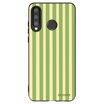 Picasee silikonový černý obal pro Huawei P30 Lite - Lines Matcha