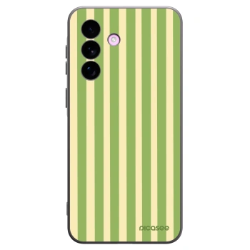 Picasee silikonový černý obal pro Samsung Galaxy A57 5G - Lines Matcha