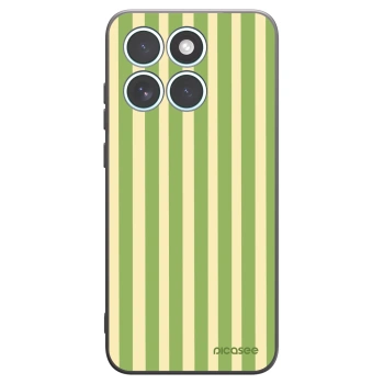 Picasee silikonový černý obal pro Motorola Edge 70 Fusion - Lines Matcha