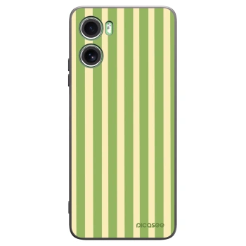 Picasee silikonový černý obal pro Motorola Moto G06 - Lines Matcha