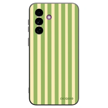 Picasee silikonový černý obal pro Samsung Galaxy A37 - Lines Matcha