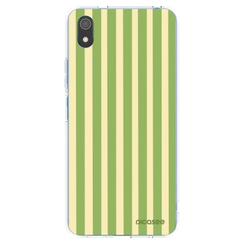 Picasee silikonový průhledný obal pro Xiaomi Redmi 7A - Lines Matcha