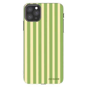 Picasee silikonový průhledný obal pro Apple iPhone 11 Pro Max - Lines Matcha