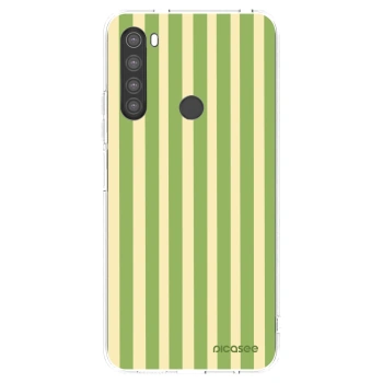 Picasee silikonový průhledný obal pro Xiaomi Redmi Note 8 - Lines Matcha