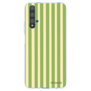 Picasee silikonový průhledný obal pro Huawei Nova 5T - Lines Matcha