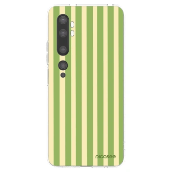 Picasee silikonový průhledný obal pro Xiaomi Mi Note 10 (Pro) - Lines Matcha
