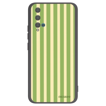 Picasee silikonový černý obal pro Huawei Nova 5T - Lines Matcha