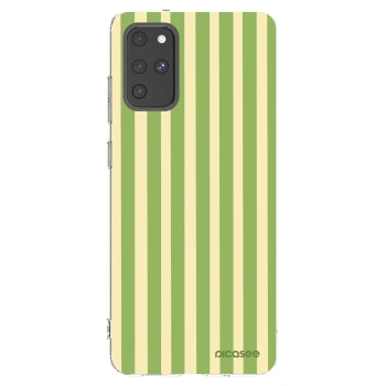 Picasee silikonový průhledný obal pro Samsung Galaxy S20+ G985F - Lines Matcha