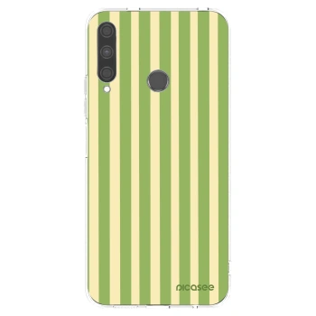 Picasee silikonový průhledný obal pro Huawei P40 Lite E - Lines Matcha