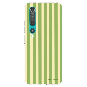 Picasee silikonový průhledný obal pro Xiaomi Mi 10 - Lines Matcha