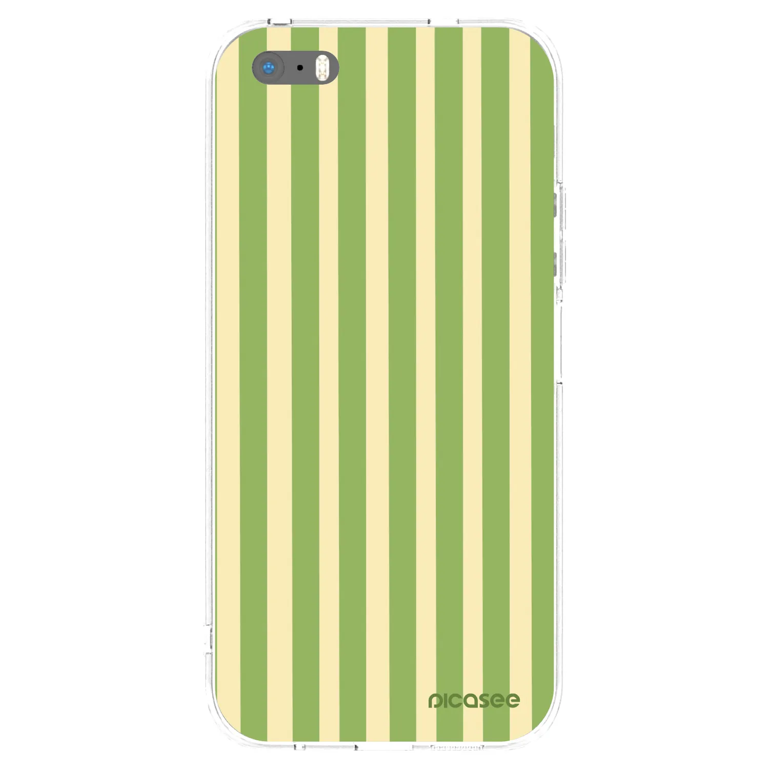 Picasee silikonový průhledný obal pro Apple iPhone 5/5S/SE - Lines Matcha