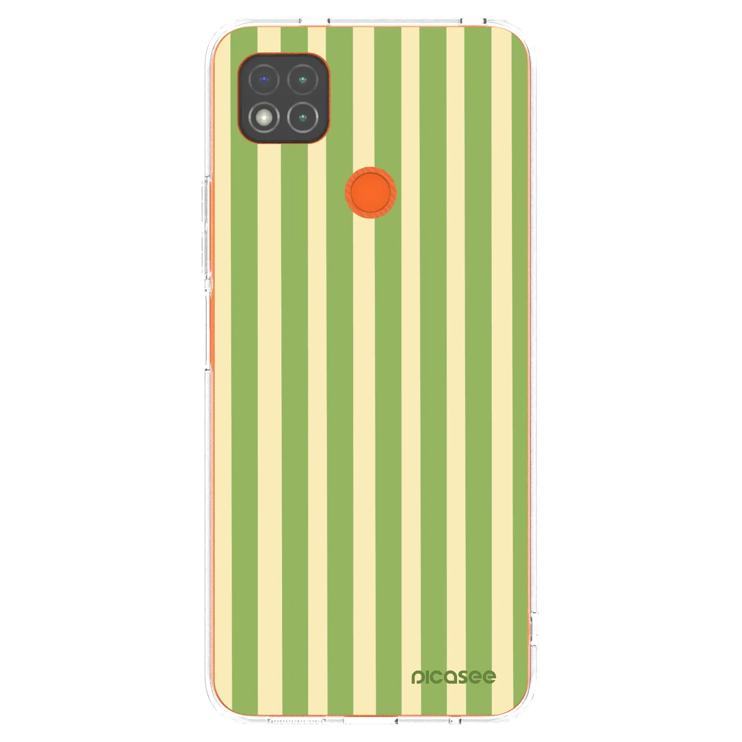 Picasee silikonový průhledný obal pro Xiaomi Redmi 9C - Lines Matcha