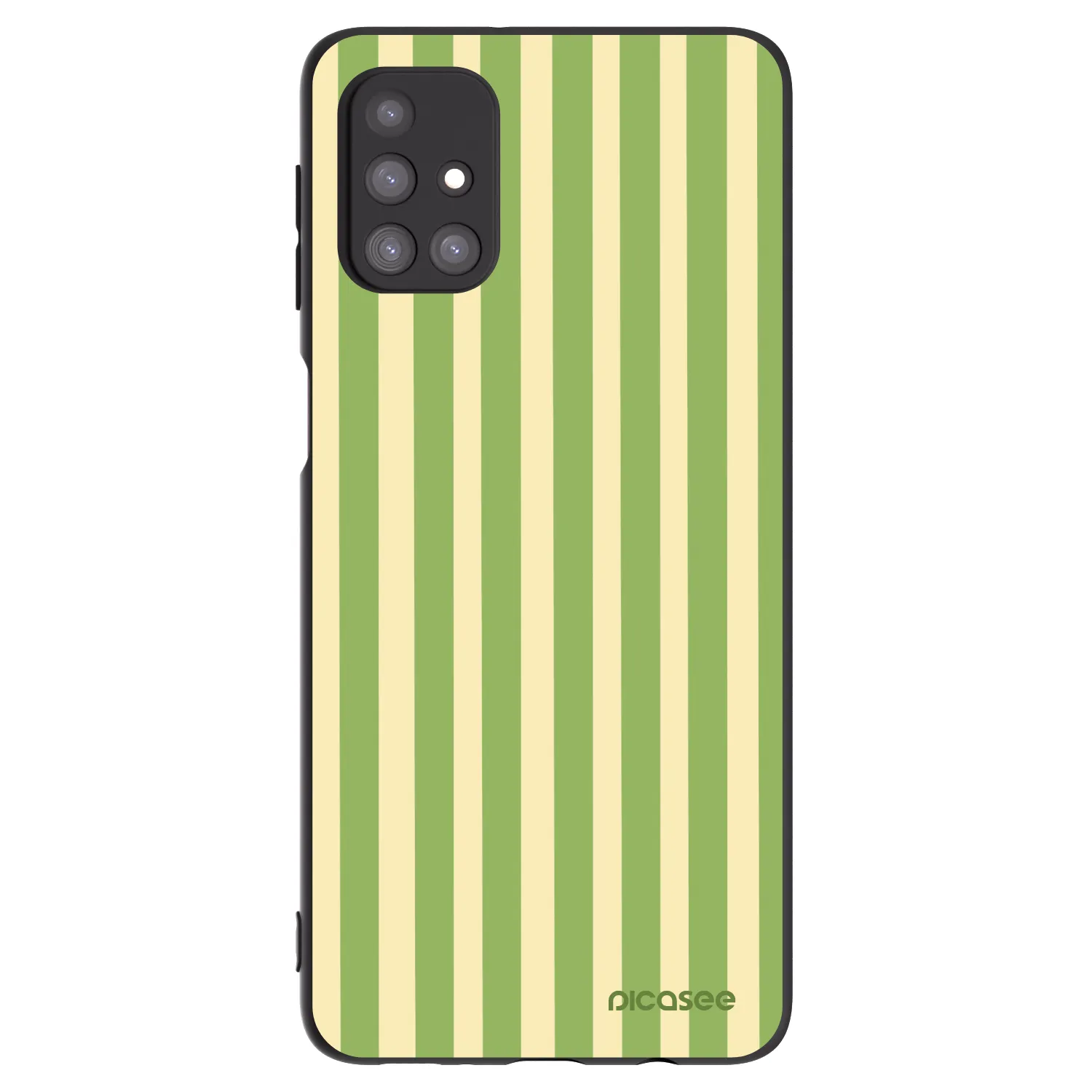 Picasee silikonový černý obal pro Samsung Galaxy M31s - Lines Matcha