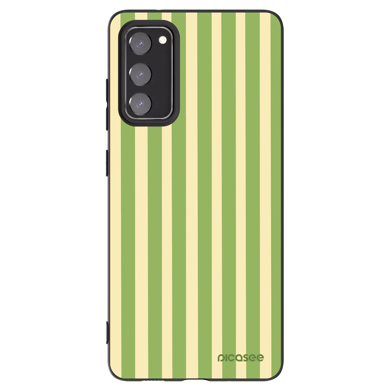 Picasee silikonový černý obal pro Samsung Galaxy S20 FE - Lines Matcha