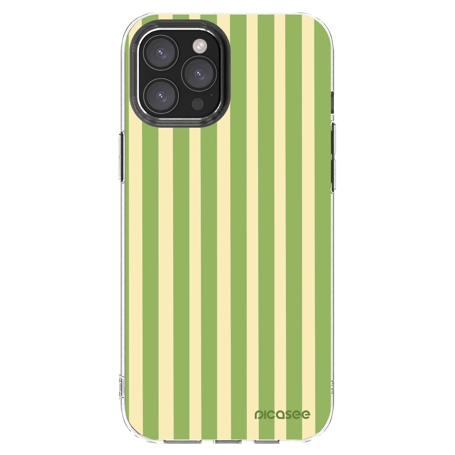 Picasee silikonový průhledný obal pro Apple iPhone 12 Pro Max - Lines Matcha