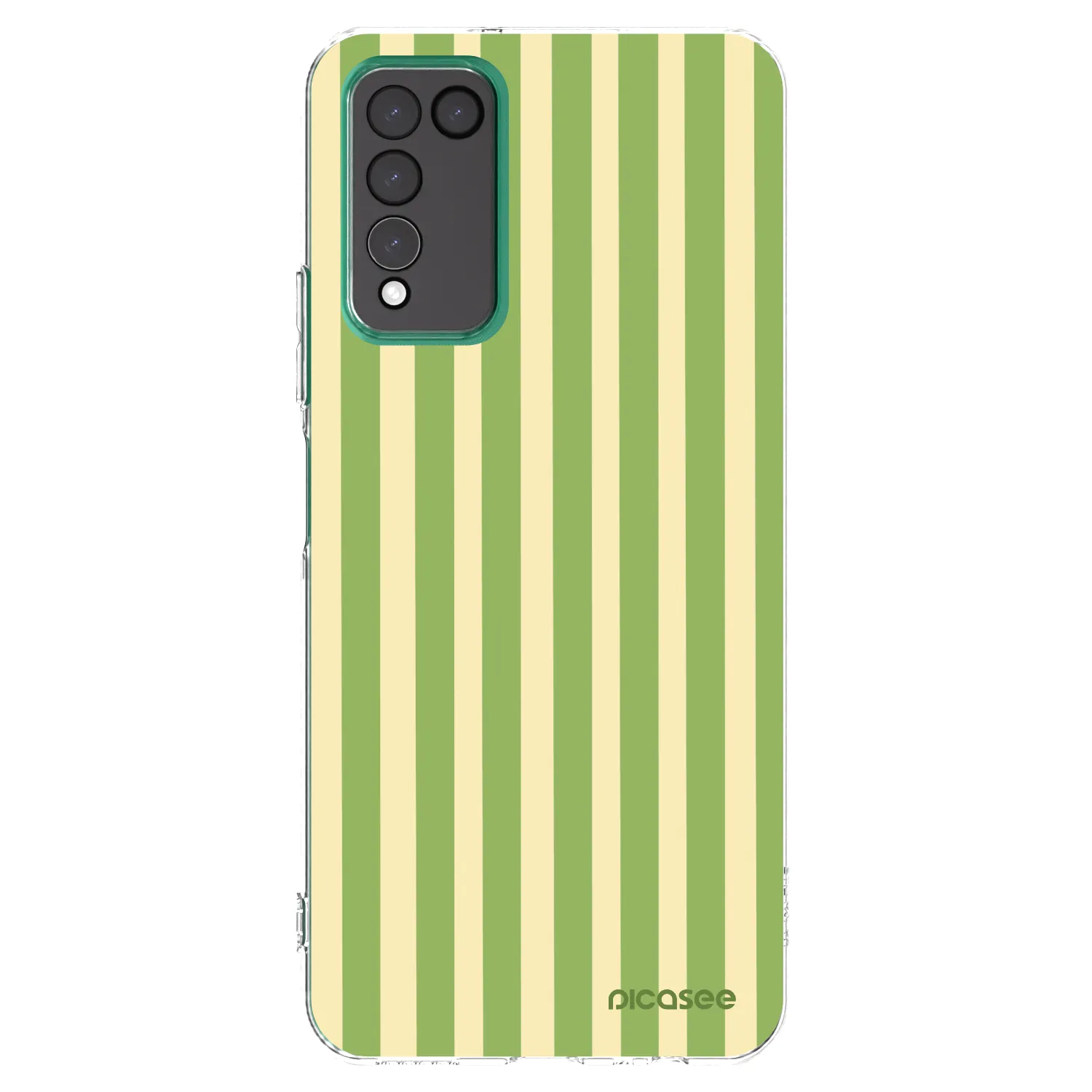Picasee silikonový průhledný obal pro Honor 10X Lite - Lines Matcha
