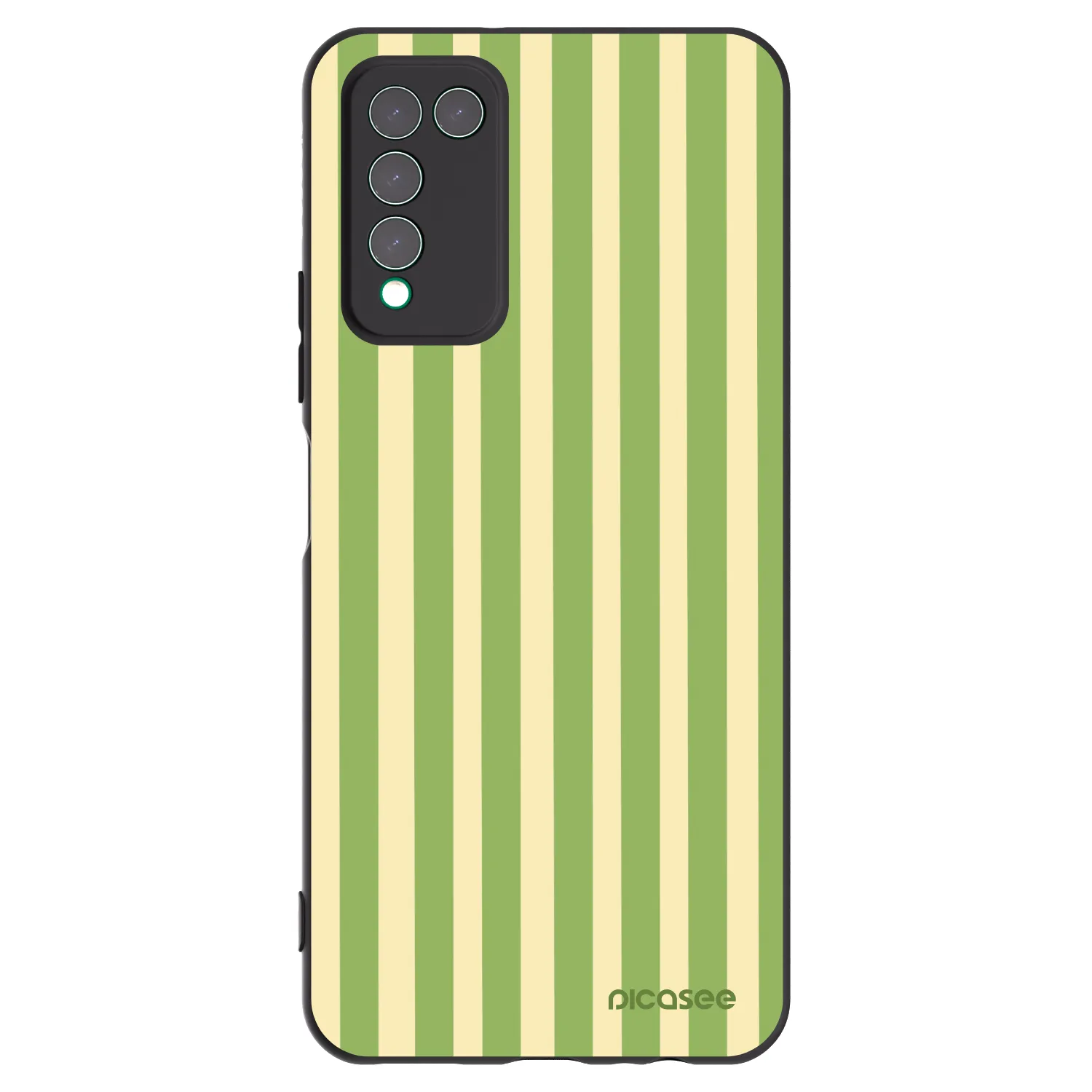 Picasee silikonový černý obal pro Honor 10X Lite - Lines Matcha