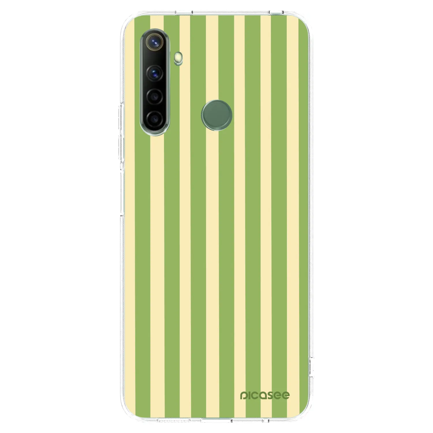 Picasee silikonový průhledný obal pro Realme 6i - Lines Matcha