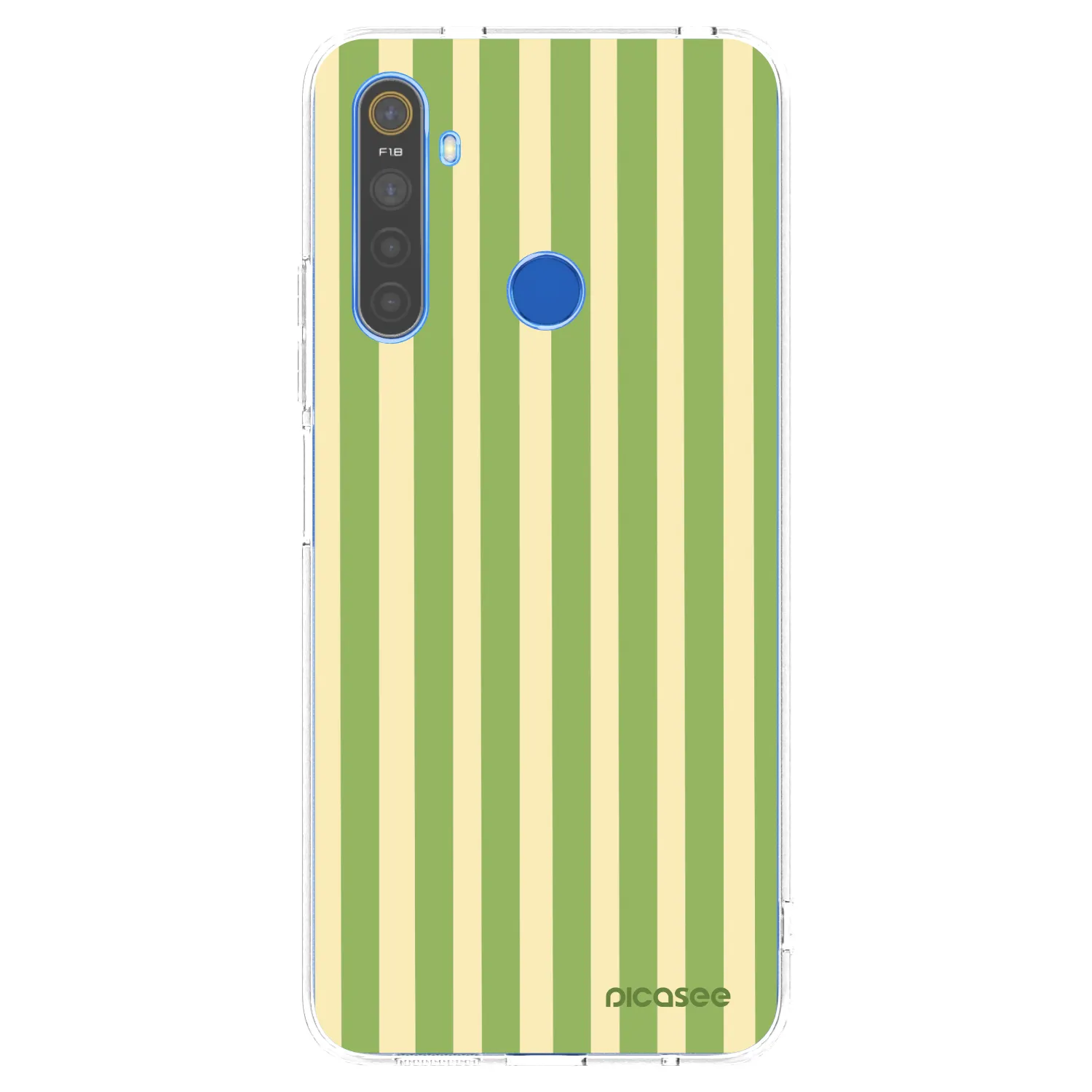 Picasee silikonový průhledný obal pro Realme 5 - Lines Matcha