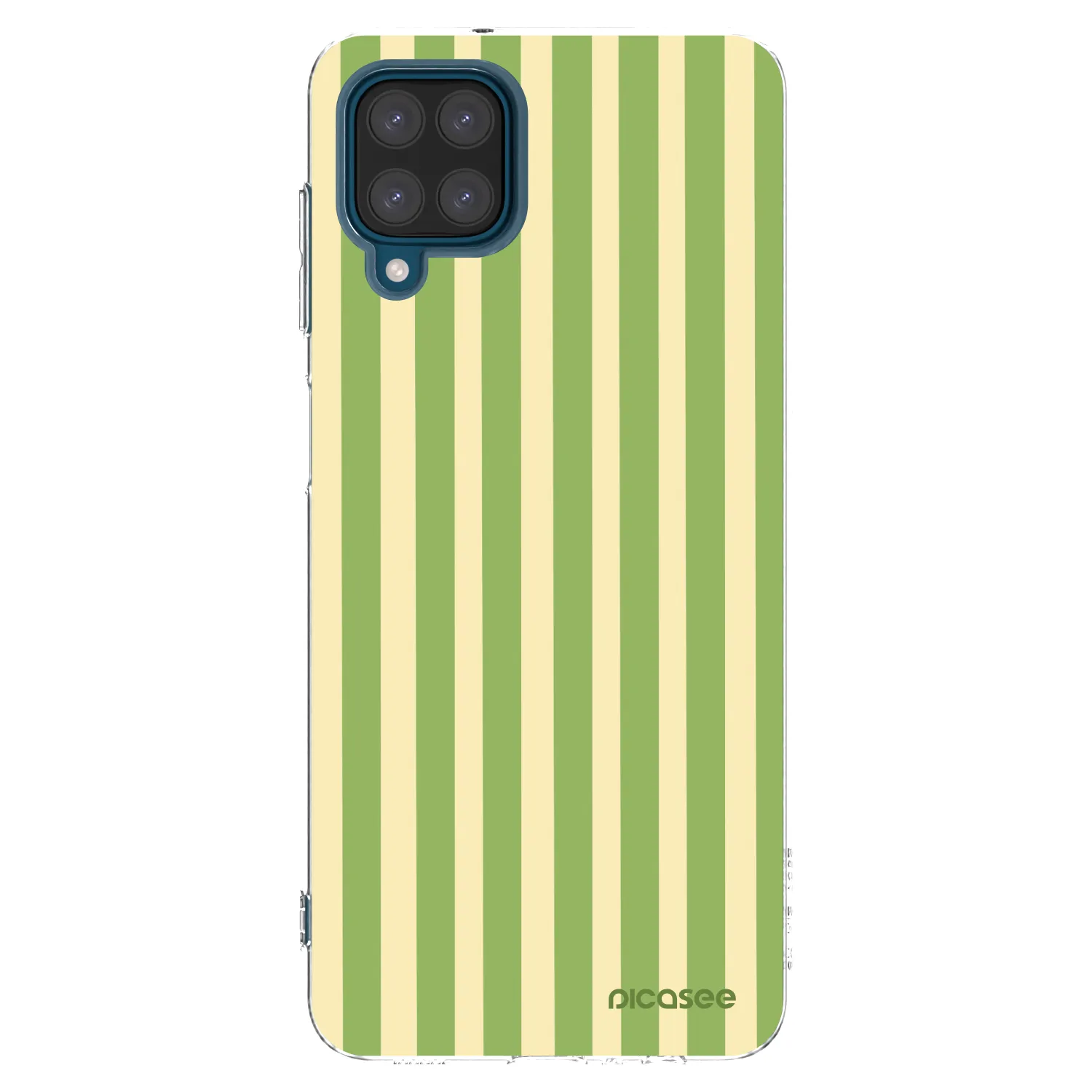 Picasee silikonový průhledný obal pro Samsung Galaxy A12 A125F - Lines Matcha