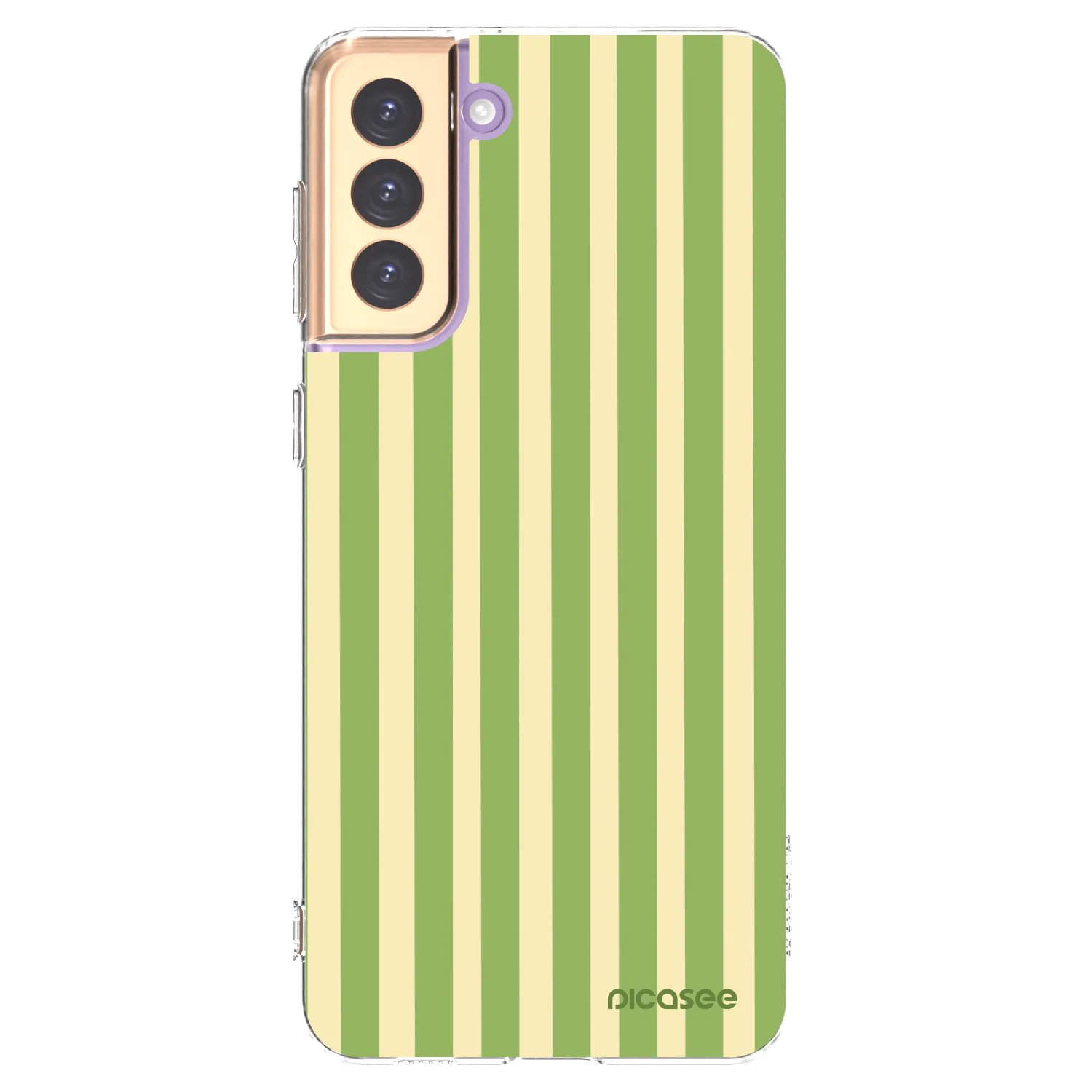 Picasee silikonový průhledný obal pro Samsung Galaxy S21+ 5G G996F - Lines Matcha