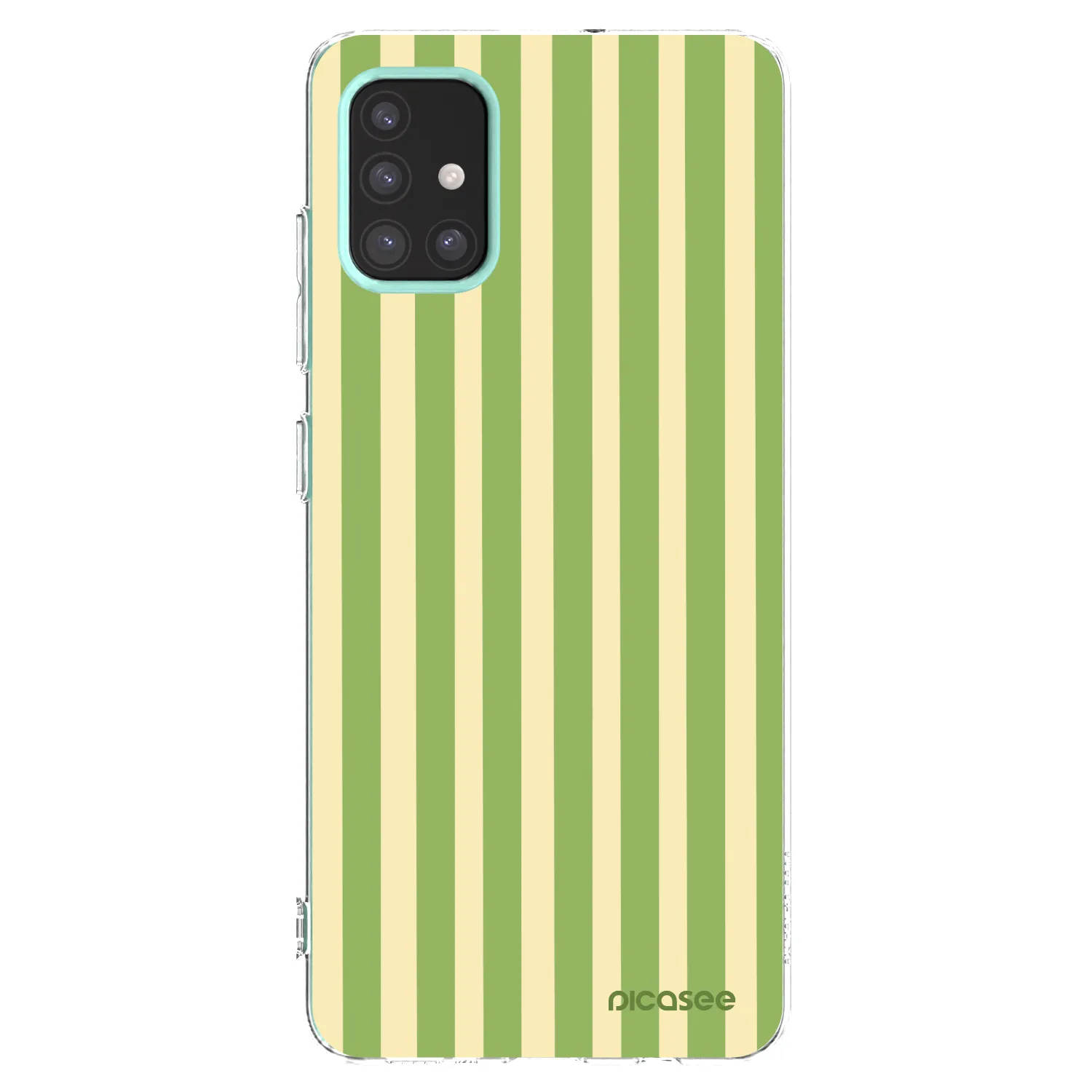 Picasee silikonový průhledný obal pro Samsung Galaxy M31s - Lines Matcha