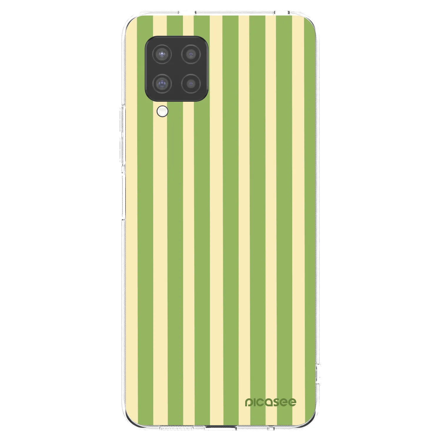 Picasee silikonový průhledný obal pro Samsung Galaxy A42 A426B - Lines Matcha