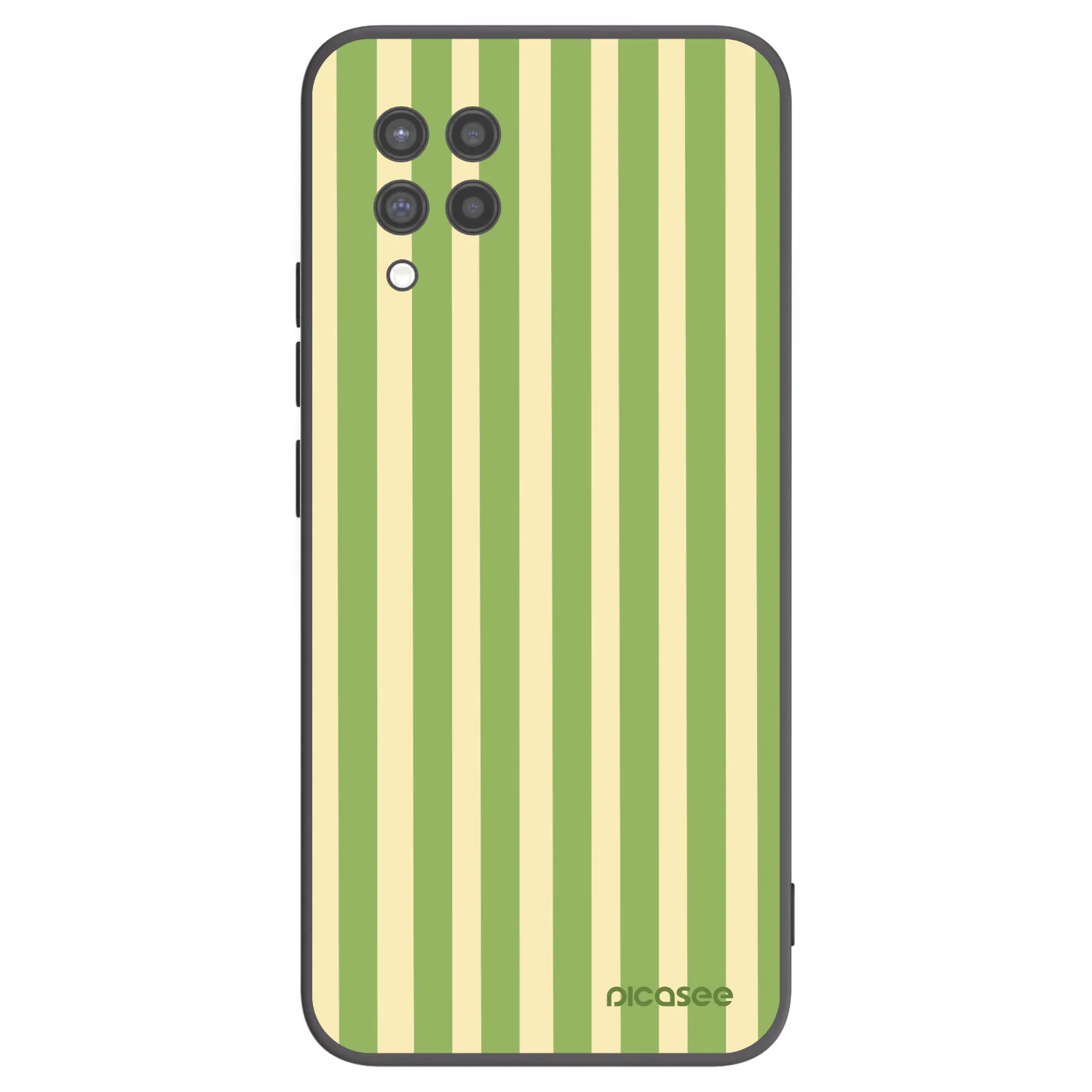 Picasee silikonový černý obal pro Samsung Galaxy A42 A426B - Lines Matcha
