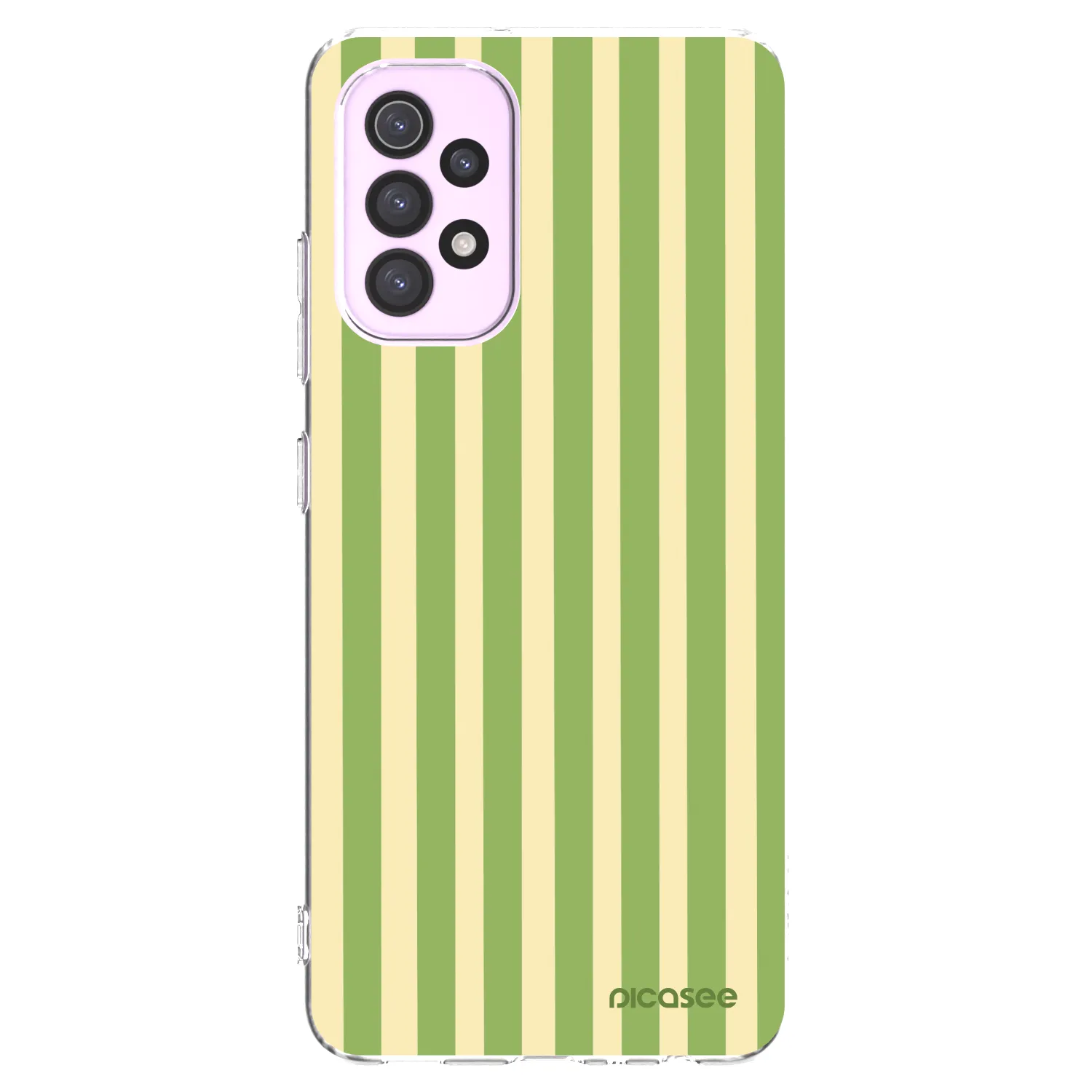 Picasee silikonový průhledný obal pro Samsung Galaxy A32 5G A326B - Lines Matcha
